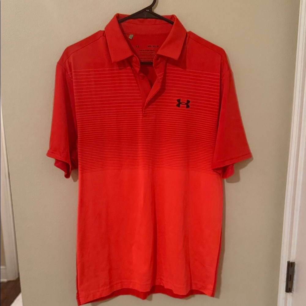 Under Armour Men's Vibrant Red Polo Shirt